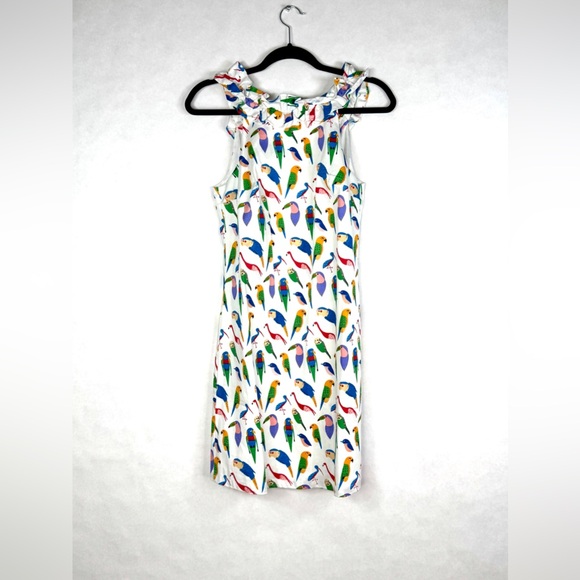ANTHROPOLOGIE / LARKE Parrot Shift Dress - Sz XS - Picture 4 of 12